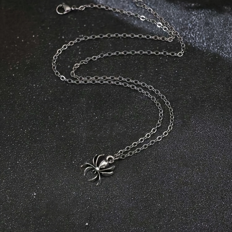 Vintage Halloween Style Spider Pendant Necklace